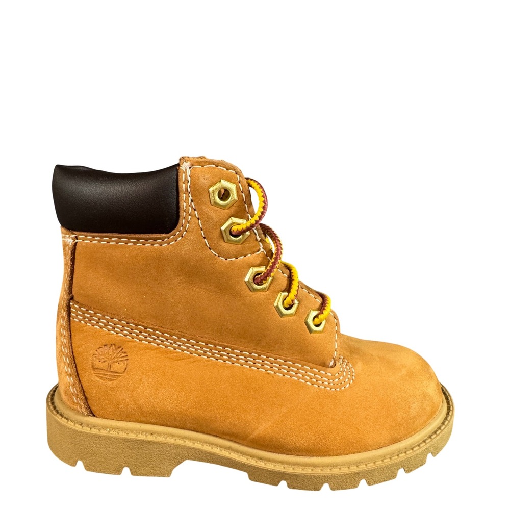 Timberland Premium 6 Inch Waterproof Boots Wheat Nubuck Toddler Kids 8